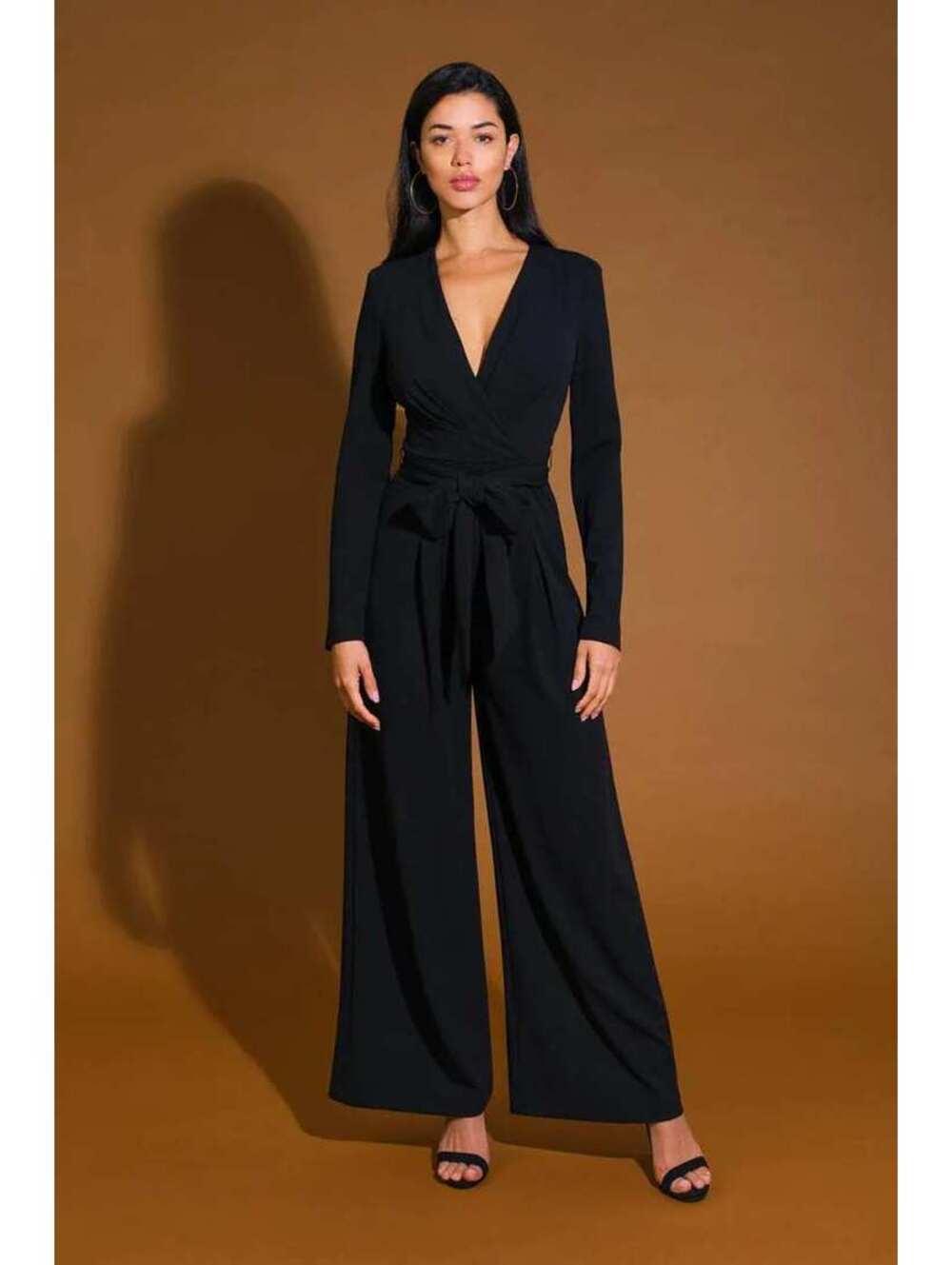 Flying Tomato Baltic Born Black Long Sleeve Maxi Romper